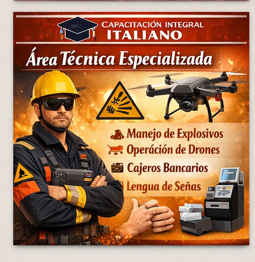 Área de formación: Técnica Especializada – Academia ITALIANO